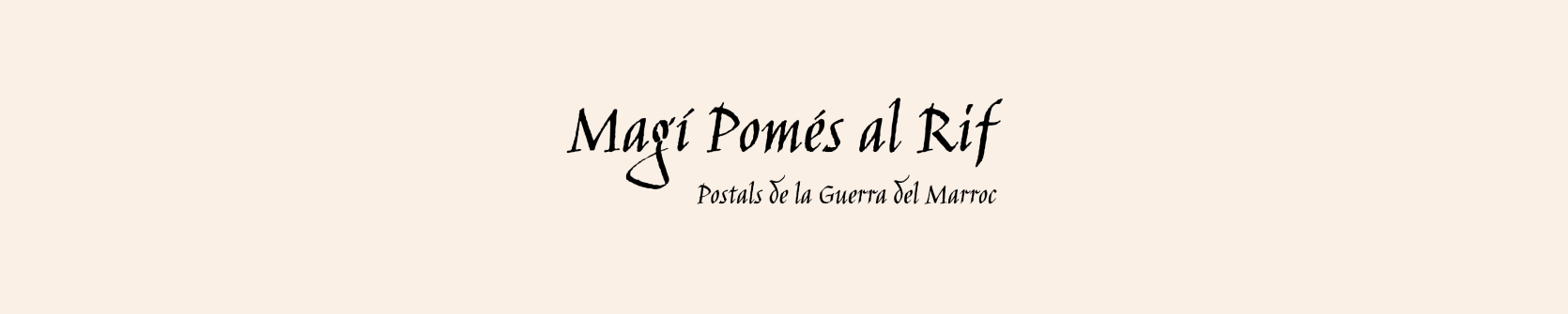 Magí Pomés al Rif